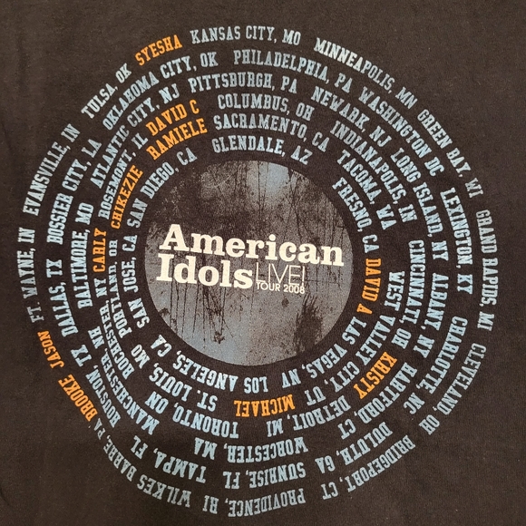 2008 American Idols Live on Tour Tee - Picture 5 of 5